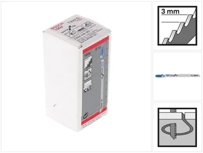 Obrázok produktu pre Bosch 2608638382, Pílový kotúč, Potrubie, Profil, Plech (hrubý), Plech (tenký), High-Speed Steel (HSS), 3 mm, 10 cm, 100 kusov