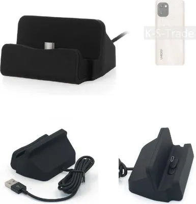 Produktbild von K-S-Trade Docking-Station kompatibel mit UMIDIGI Power 7 Ladestation Dock Ladegerät Docking Station Tischständer Ständer inkl. USB Typ C Kabel
