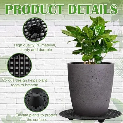 Produktbild von Famanu Pflanzenhalter Set 20 Stück - Runder Kunststoff, Ø 24 cm, verstellbar