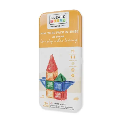 Image de Kit de construction avec mini-tuiles magnétiques, Cleverclixx