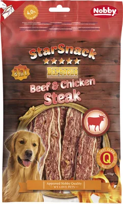 Produktbild von StarSnack Barbecue Beef & Chicken Steak