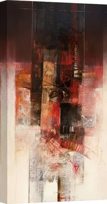 Obrázok produktu pre Abstraktné obrazy na plátne - Giuliano Censini, Theorem of Rhythms - 120x60 cm