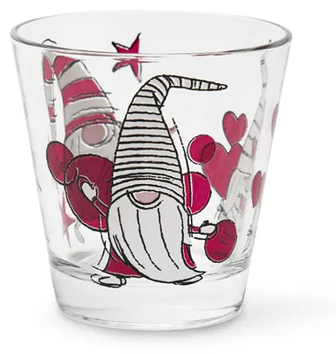 6 Wasserbecher mit Weihnachtsdeko, 250 ml, spülmaschinengeeignet