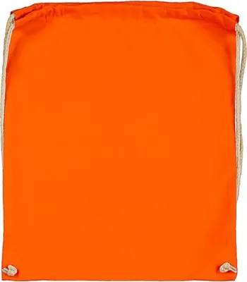 Produktbild von TURNBEUTEL Gymsack RUCKSACK Sportbeutel Baumwollbeutel Backpack Gymbag Baumwolle orange