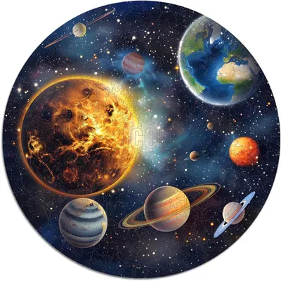 Produktbild von Holzpuzzle „Fantasy“, 350 Teile, 37,5 cm, mehrfarbig