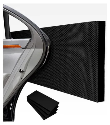 Produktbild von Wandschutz für Garagen 40 x 20 x 2 cm, Selbstklebender Kantenschutz aus Schaumstoff, Wandpolsterung für Garagen und Carports (Schwarz)