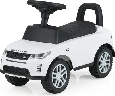 Image de COSTWAY Voiture à pousser à partir de 1 an, Véhicule à pousser avec espace de rangement sous le siège, Voiture à pousser pour enfants avec klaxon & son moteur, Voiture à pousser voiture jouet, Blanc