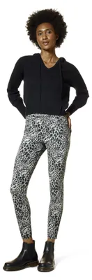 Produktbild von HUE Damen Denim hoher Taille Leggings, Grau-Baby Leopard, M