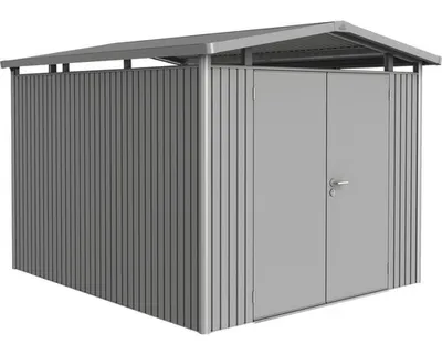 Produktbild von Biohort Panorama, Metallschuppen, Doppel, Giebeldach, Dunkelgrau Metallic, Stahl, Dunkelgrau Metallic
