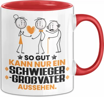 Produktbild von Schwiegergroßvater Geschenk Tasse So Gut Kann Nur Ein Schwiegergroßvater Aussehen Geschenkidee Kaffee-Becher (Rot)