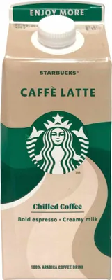 Produktbild von Starbucks Multiserve Caffè Latte Chilled Coffee 3er Pack (3x750ml Packung) + usy Block