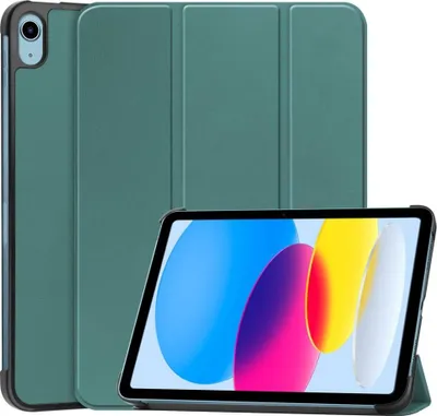 Produktbild von iPad (2025) / iPad 10.9 (2022) Hülle - Tri-Fold Ständer Klapphülle mit Schlaf/Wach-Funktion - Grün