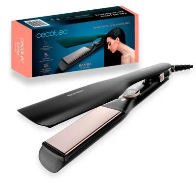 Obrázok produktu pre Cecotec Bamba RitualCare Sphere Max, Žehlička na vlasy, Teplé, Posuvník, 140 °C, 220 °C, Čierna