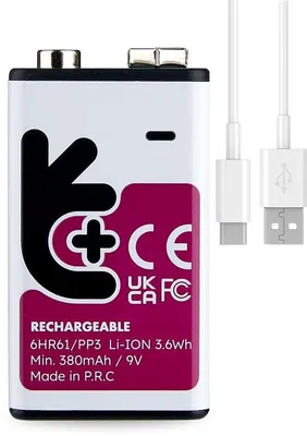 Productafbeelding van Uniross Rechargeable Lithium 9V USB-C 1 pack