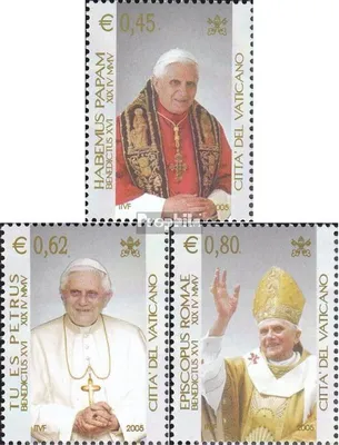 Produktbild von Briefmarken Vatikanstadt 2005 Mi 1517-1519 (kompl.Ausg.) postfrisch Papst Benedikt XVI.