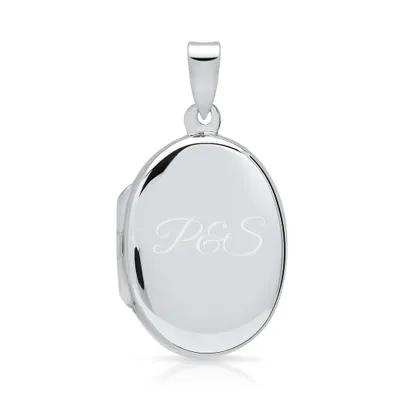 Produktbild von Ovales Medaillon 925er Silber zum Öffnen SP0197