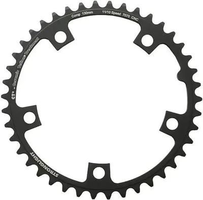 Image de Plateau de chaîne Stronglight Ct2 noir, 130 mm, 40 dents.