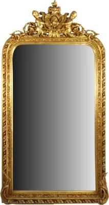 Produktbild von Casa Padrino Barock Wandspiegel Gold 100 x H. 186 cm - Prunkvoller Barock Spiegel mit wunderschönen Verzierungen
