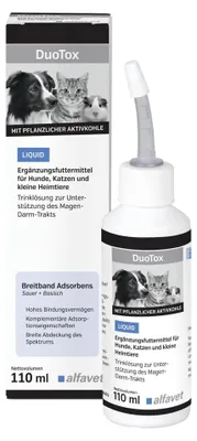 Imagen del producto de Duotox Líquido, suplemento alimenticio para pequeños animales, 110 ml