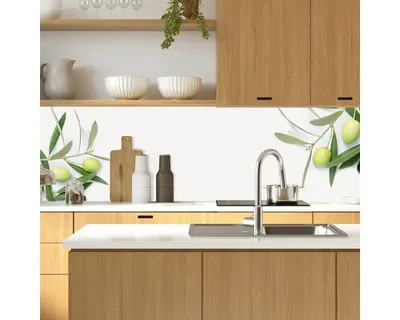 Produktbild von Küchenrückwand mySpotti Profix Olivenzweige 160 x 60 cm PX-16060-1885-HB