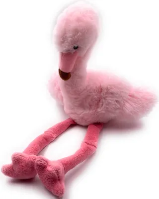Image de Onwomania Peluche Doudou Oiseau échassier +D49Oiseau Flamant rose Hauteur 36 cm