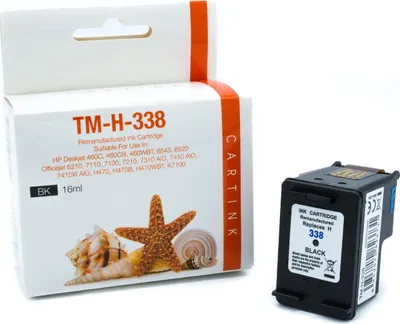 Produktbild von black Tinte 4.1-C8765BK kompatibel mit HP C8765EE [ 338 ]