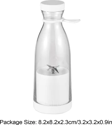 Obrázok produktu pre Prenosný mini elektrický mixér, odšťavovač s objemom 380 ml, 6 nožov, dobíjacia batéria, na smoothies, mliečne koktaily, džúsy, cestovanie a šport