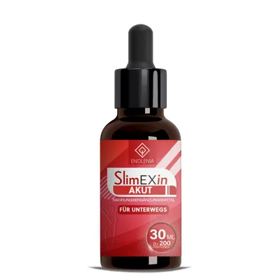 Produktbild von Enolenia® SlimEXin AKUT Bittertropfen – hilft gegen Hungеrgefühl – Appеtitzügler – schnell abnеhmen – natürliche Inhaltsstoffe für Frauen + Männer