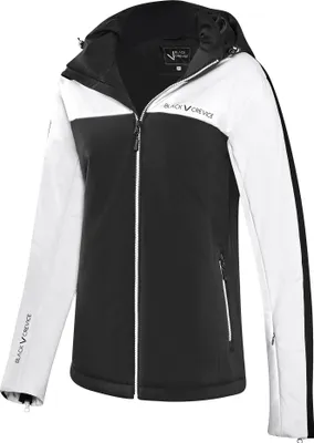 Produktbild von BLACK CREVICE - Damen Wintersport Jacke | Farbe: Schwarz/Weiß | Größe: 38