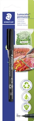 Produktbild von Folienschreiber Lumocolor M permanent schwarz Blister Packung mit 10 Stück