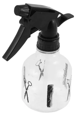 Sprühflasche 250 ml transparent/schwarz für Friseursalon