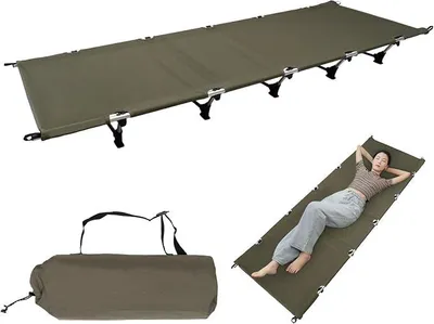 Imagen del producto de Cama plegable ultraligera de 190x65 cm - portátil, ideal para camping