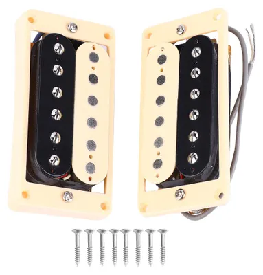 Produktbild von GMC02 E-Gitarren-Tonabnehmer, Gitarrensteg-Tonabnehmer-Zubehör, Schwarz+Gelb