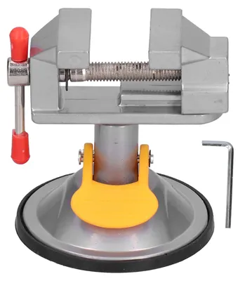 Image de Mini-étau à ventouse, 45#, acier, rotation à 360 degrés, outil à main pour le verre, de bureau, métal