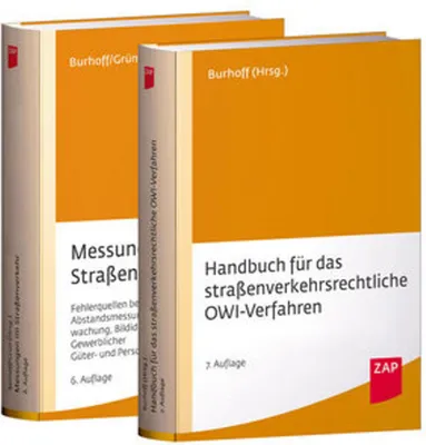 Obrázek produktu pro Paket Handbuch für das straßenverkehrsrechtliche OWi-Verfahren und Messungen im Straßenverkehr