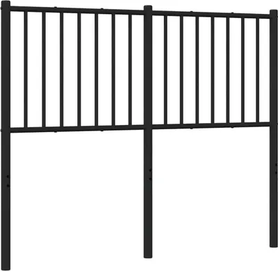 Produktbild von vidaXL Ersatz-Kopfteil Metall Schwarz 120 cm
