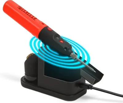 Produktbild von FAHRENHEIT - Kabelloser Lötkolben Elektrisch - mit QI kabelloser Ladestation - 8W - Lötstation - Lötset