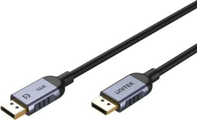 Produktbild von UNITEK C1626GY01-1.5M DisplayPort-Kabel Schwarz  Grau