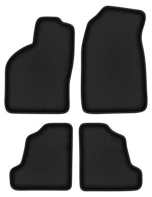 Obrázok produktu pre Velúrové autokoberce pre: Saab 9-3 I 1998-2002 (Aero/liftback/sedan) – sada 4 ks, čierne, na mieru – Wielganizator DURBAN