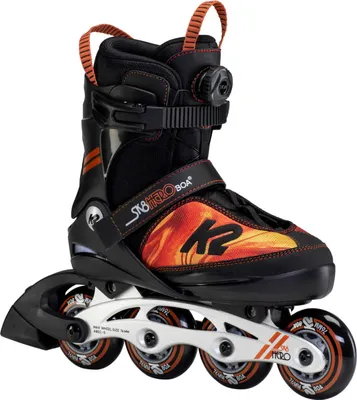 Image de Patins à roues alignées K2 Skates SK8 HERO BOA ALU pour garçons noir - orange Pointures EU : 32 - 37