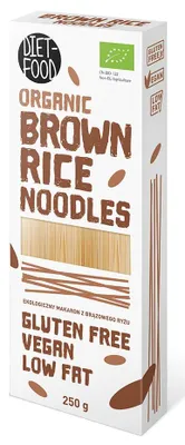 MAKARON (RYŻOWY RAZOWY) NOODLE BIO 250 g - DIET-FOOD