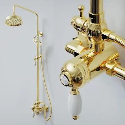 Immagine prodotto di miscelatore doccia retro STADFORD oro Lauferi