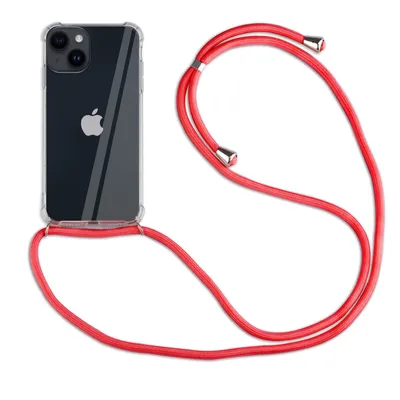 Produktbild von betterfon Handykette für Apple iPhone 14 Handyhülle mit Band Hülle mit Kordel Rot