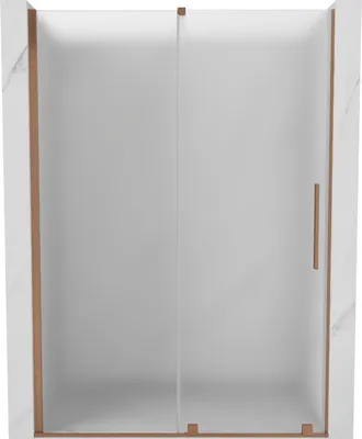 Zdjęcie produktu dla Mexen Velar drzwi prysznicowe 140 cm, szron, miedź szczotkowana