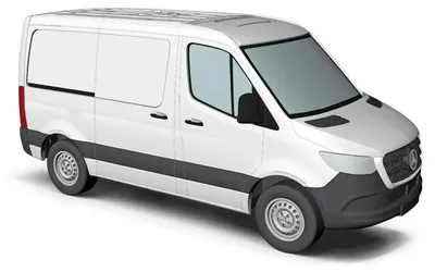 Immagine prodotto di BUSCH JAEGER 53400 H0 Mercedes Benz Vagone a cassetta Sprinter corto bianco