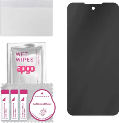 Produktbild von apgo Hybrid Privacy Schutzglas, Matt, kompatibel mit Motorola Defy 2, Anti-Spy, toller Ersatz für Hartglas, kratzfester Displayschutzglas, Displayschutz, Full Glue
