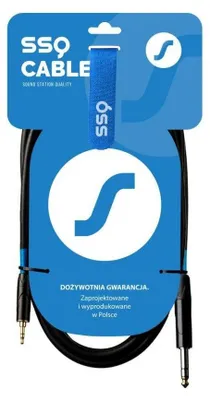 Obrázek produktu pro SSQ MiJS2 Audio kabel 3,5 mm – 6,3 mm stereo, 2 m