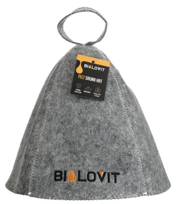 Immagine prodotto di Cuffia per sauna Bilovit in feltro grigio