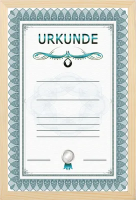 Produktbild von Holz Dokument Bilderrahmen Urkunde Diplom Foto Rahmen Plexi S111 Poster - Farbe: Natur | Format: 21x29,7 A4