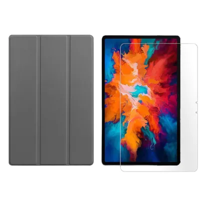 Immagine prodotto di 2in1 Tablet Set per Lenovo Tab P11 2021 TB-J606F TB-J606X 11 pollici con Magnet Cover Auto Sleep/Wake Sleep Mode + Pellicola protettiva Cover Smart Case Vetro temperato